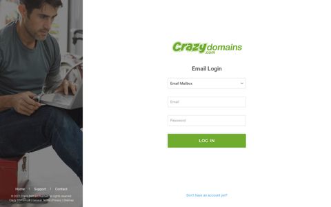 Email Login Page | CrazyDomains.com