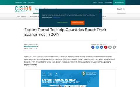 Export Portal To Help Countries Boost Their Economies In 2017