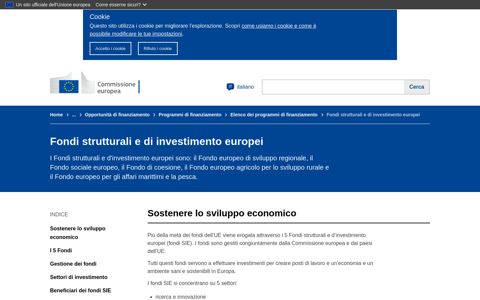 Fondi strutturali e di investimento europei | Commissione ...