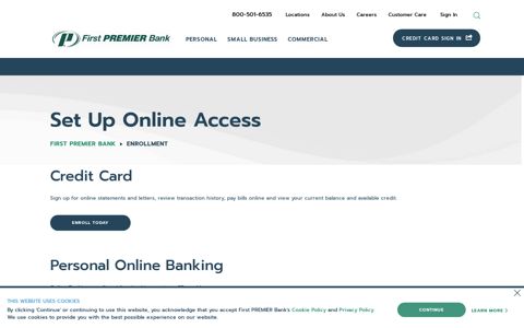 Enrollment - First PREMIER Bank