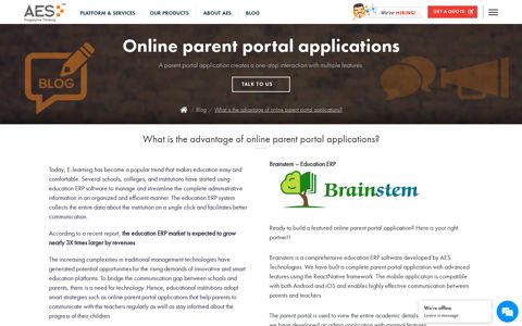 What is the advantage of online parent portal applications ...