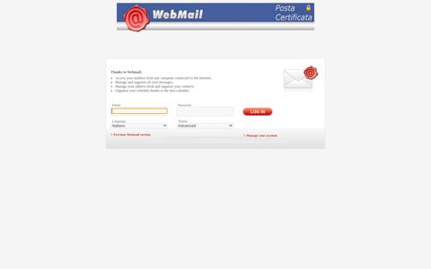 Webmail PEC - mail-certificata.eu