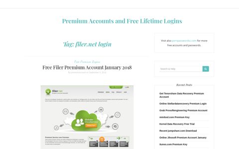 filer.net login – Premium Accounts and Free Lifetime Logins