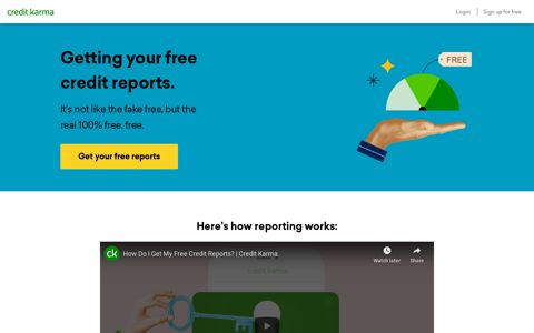 Get Your Free Credit Reports | Credit Karma