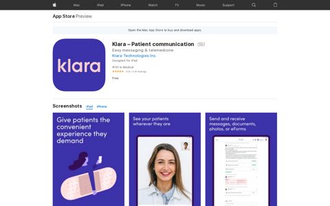 ‎Klara – Patient communication on the App Store