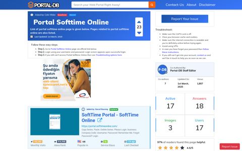 Portal Softtime Online