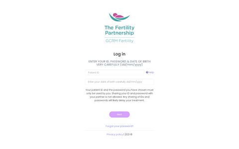 GCRM Fertility - Patient UI