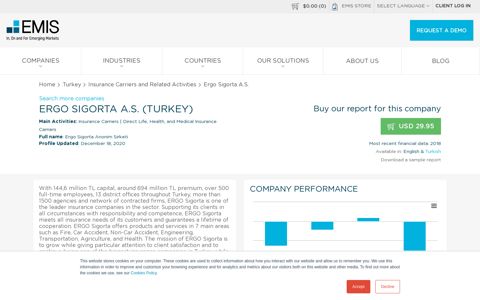 Ergo Sigorta A.S. Company Profile - Turkey | Financials & Key ...