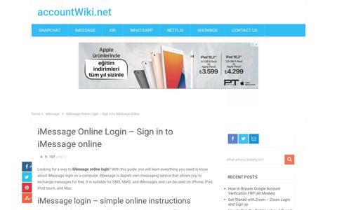 iMessage Online Login - Sign in to iMessage online ...