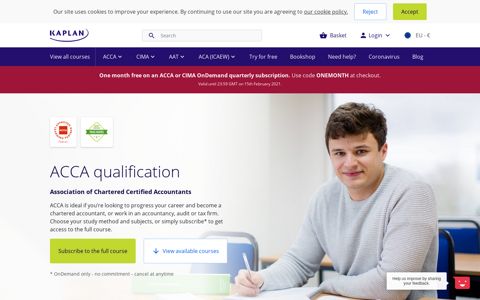 Study ACCA online | Kaplan Learning