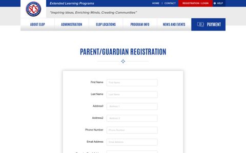 Parent Registration - Elop