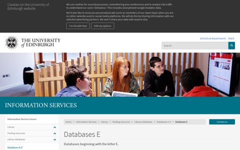 Databases E | The University of Edinburgh