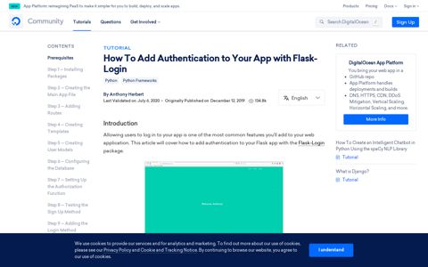 How To Add Authentication to Your App with Flask-Login ...
