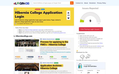 Hibernia College Application Login