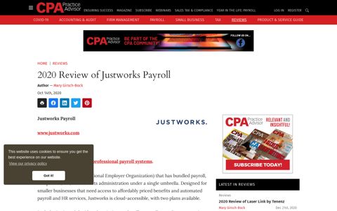 2020 Review of Justworks Payroll | CPA Practice Advisor