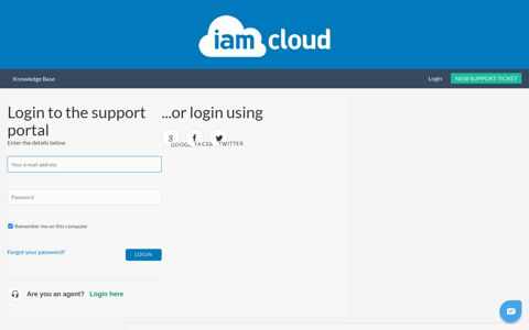 Login to the support portal - IAM Cloud Support