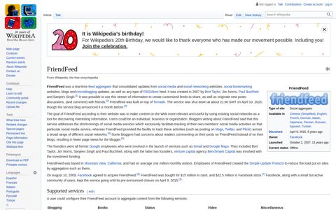 FriendFeed - Wikipedia
