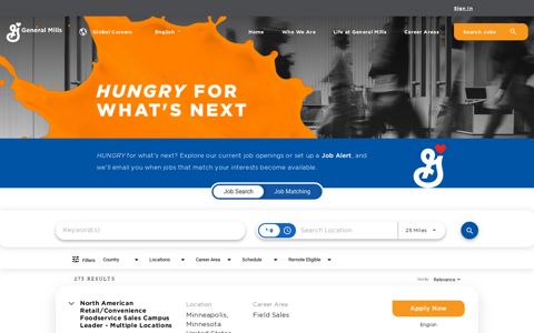 Hungry For What's Next Job Search ... - General Mills Careers