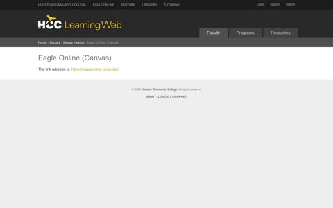 Eagle Online (Canvas) — HCC Learning Web