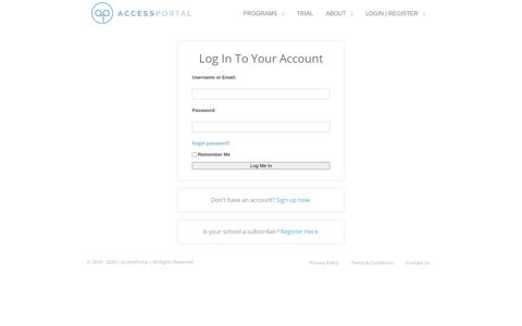 login | register - AccessPortal