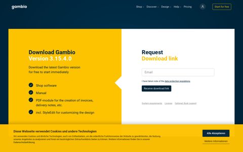 Download Gambio Version 3.15.4.0 - Shopsoftware - Create ...