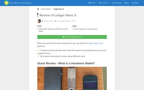 Ledger Nano S Review: 5 Things to Know Before (2021 Update)