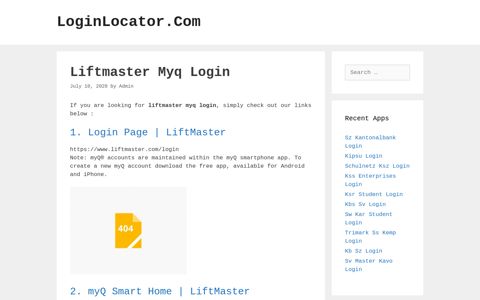 Liftmaster Myq Login - LoginLocator.Com