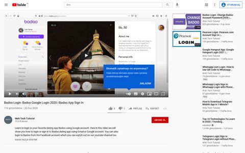 Badoo Google Login 2020 | Badoo App Sign In - YouTube