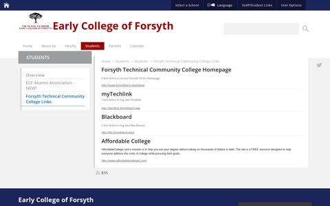 Students / Forsyth Technical Community College Links