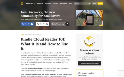 Kindle Cloud Reader 101: What It Is and How to Use It ...