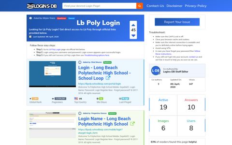 Lb Poly Login - Logins-DB