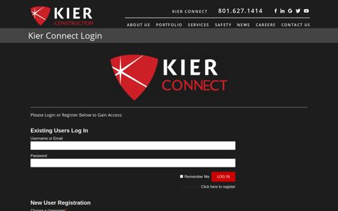 Kier Connect Login - Kier Construction
