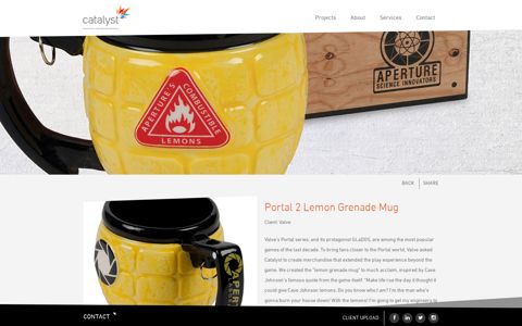 Portal 2 Lemon Grenade Mug - Catalyst