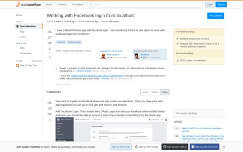 Working with Facebook login from localhost - Stack Overflow