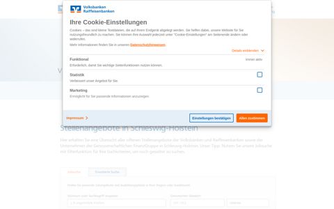 Stellenangebote Schleswig-Holstein - Volksbank Raiffeisenbank