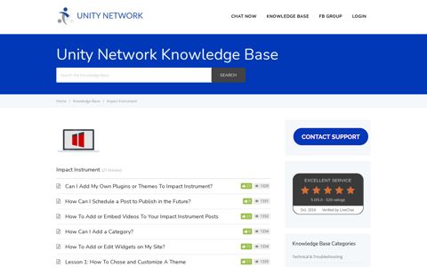 Impact Instrument Archives - Unity Network Support Hub
