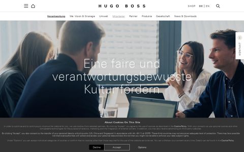 Verantwortung für die Mitarbeiter - HUGO BOSS Group