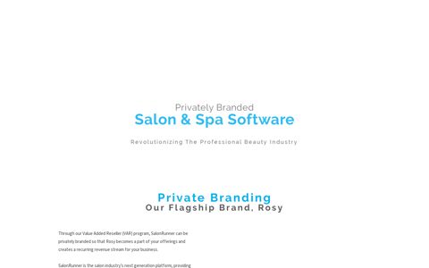 SalonRunner - Privately Branded Salon & Spa Software