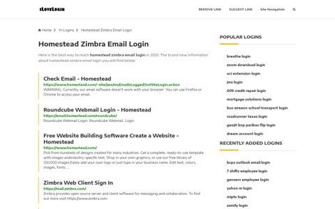 Homestead Zimbra Email Login ❤️ One Click Access - iLoveLogin