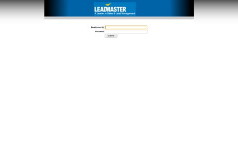 LeadMaster - Login