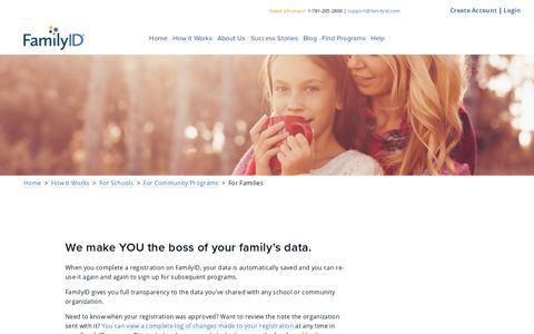 FamilyID makes you the legally recognized owner of your data ...