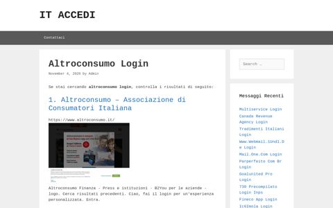 Altroconsumo Login - ItAccedi