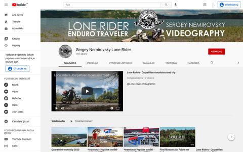 Sergey Nemirovsky Lone Rider - YouTube