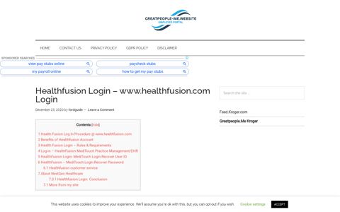 Healthfusion Login Page – www.healthfusion.com Login