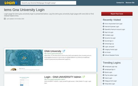 Iems Gna University Login - Loginii.com