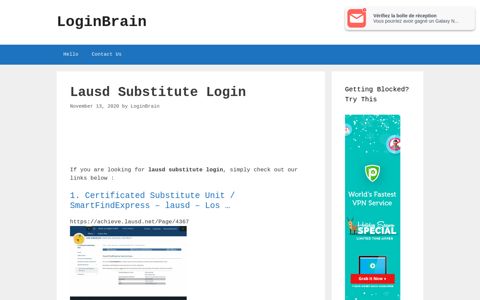 lausd substitute login - LoginBrain