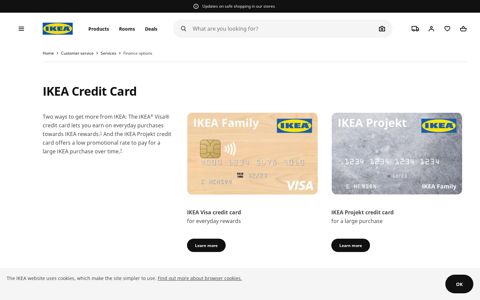 IKEA Credit Card - 0% Interest for 6, 12 or 24 Months - IKEA