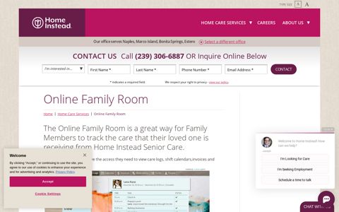 Online Family Room - Home Instead