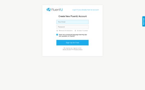 sign up for a free account with FluentU!