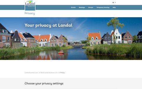 Landal GreenParks | General | Privacy - Landal Business Line